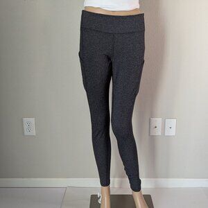 Lululemon Speed Up Tight 28" Womens Size 10 Heathered Black Knit Power Luxtreme